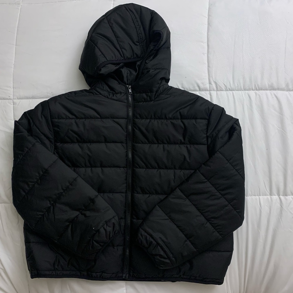 Target zip up puffer jacket